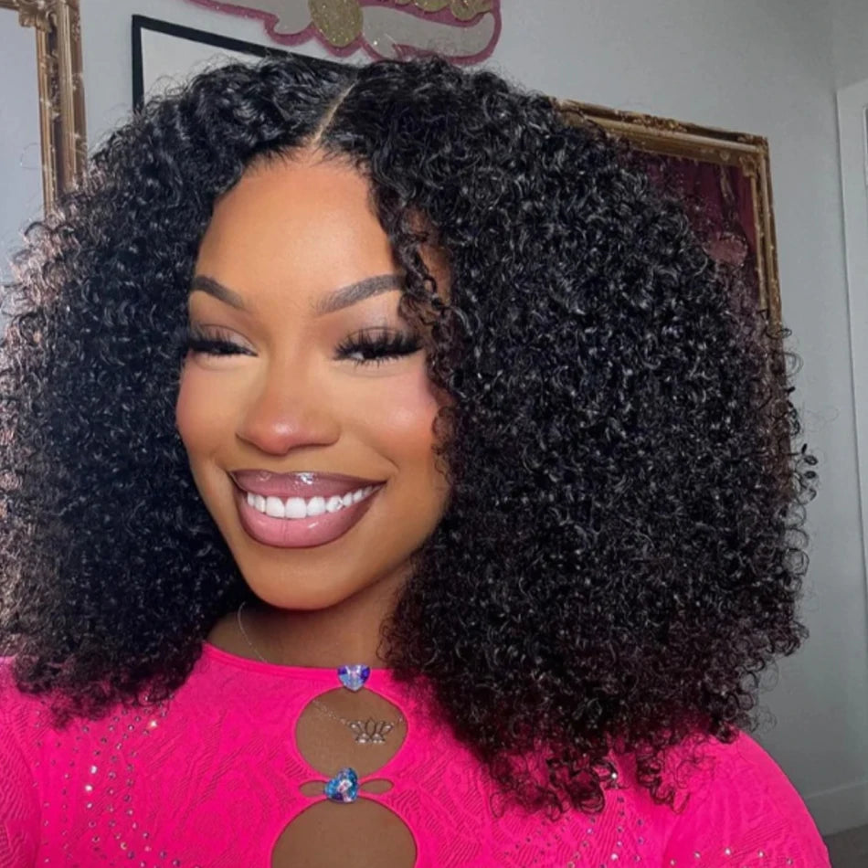 Perruque Mongole Naturelle Crépue et Bouclée